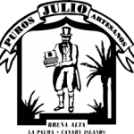 Logo Puros Artesanos Julio · Tabaco palmero Premium Hecho a mano en Breña Alta. La Palma. Islas Canarias